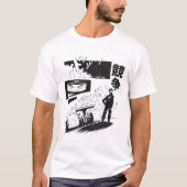 レーシング日本のカー漫画 Tシャツ (正面)