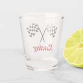 レーシング終了フラグ ショットグラス (裏面)