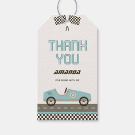 レーシング高速カーベビーシャワーありがとうラベル ギフトタグ