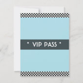 レーシング バースデー テーマ パーティー 招待状 (裏面)