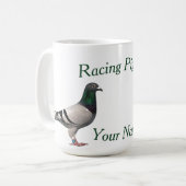 レーシング・ピジョン・ファンシャー・マグ コーヒーマグカップ (正面左)