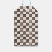 レーシング フラッグ バースデー パーティー タグ, レース カー サンクス ギフトタグ (裏面)