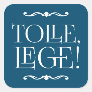 レージュ！テイクアップと読聖なる書物、 経典引用文 スクエアシール