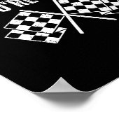 レースおもしろいカーもしYou are First あなたは Last ポスター (角)