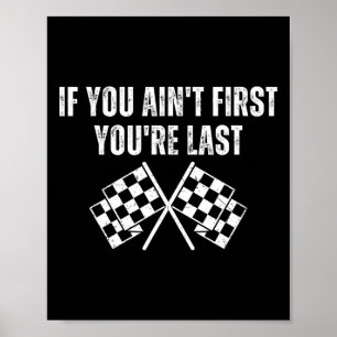 レースおもしろいカーもしYou are First あなたは Last ポスター