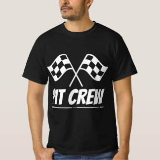 レースおもしろいトラックピットクルー整備士車部 Tシャツ