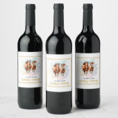 レースお洒落エレガントウマ馬乗り場 ワインラベル (ボトル)