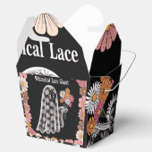 レースお洒落幽霊イラストレーションとフローラ フェイバーボックス (オープン)