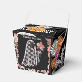 レースお洒落幽霊イラストレーションとフローラ フェイバーボックス (正面サイド)