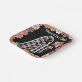 レースお洒落幽霊イラストレーションとフローラ ペーパープレート (傾斜あり)