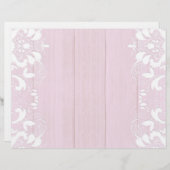 レースかわいらしスクラップブック付きピ縁どックウッド紙 (正面/裏面)