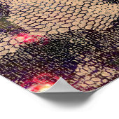 レースかわいらしバラ ポスター (角)