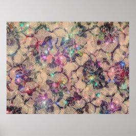 レースかわいらしバラ ポスター