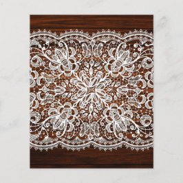 レースかわいらし&ウッド素朴スクラップブック紙