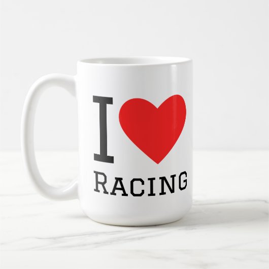 レースが好き コーヒーマグカップ (左)