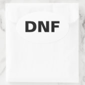 レースが終わらない時のシール 楕円形シール (バッグ)