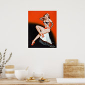 レースとハイヒールのピン留め ポスター (キッチン)