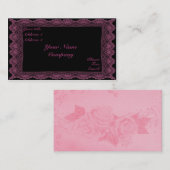 レースとバラ 名刺 (正面/裏面)
