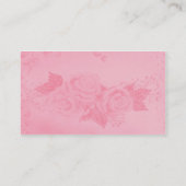 レースとバラ 名刺 (裏面)