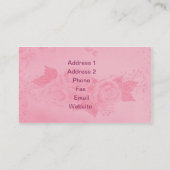 レースとバラ 名刺 (裏面)