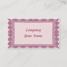 レースとバラ 名刺