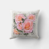 レースとバラ～装飾用クッション クッション (裏面)