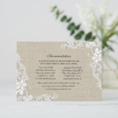 レースとバーラップの方向の挿入 エンクロージャーカード (スタンド正面)