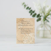 レースとパールの結婚式 披露宴 封筒 エンクロージャーカード (スタンド正面)