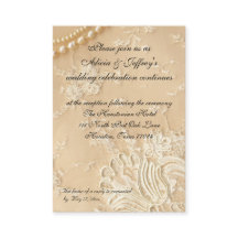 レースとパールの結婚式 披露宴 封筒