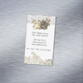 レースとフローラ美容師 マグネット名刺 (インサイチュ)