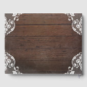 レースとメイスンジャー素朴カントリー結婚式 ゲストブック (裏面)