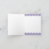 レースとリボンの感謝カード サンキューカード (内部)