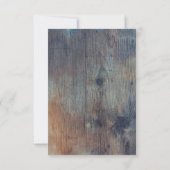 レースとヴィンテージ水彩花RSVP 出欠カード (裏面)