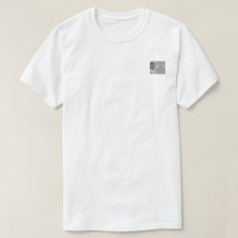 レースと優雅さ - チェストプリントTシャツ