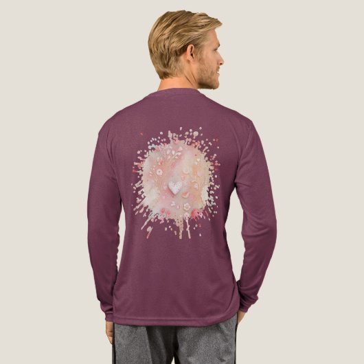 レースと光 トライブレンドTシャツ (背面全体)