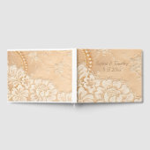 レースと結婚真珠 ゲストブック (全面)