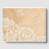 レースと結婚真珠 ゲストブック (裏面)