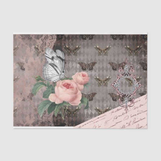 レースと蛾の薬用ジャンクジャーナル 薄葉紙 (正面)