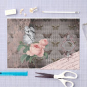 レースと蛾の薬用ジャンクジャーナル 薄葉紙 (クラフト)