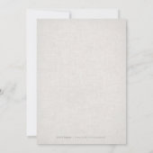 レースと麻のエレガントなラスティックカントリーウェディング 招待状 (裏面)