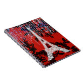 レースに佇むエッフェル塔 ノートブック (右側)