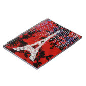 レースに佇むエッフェル塔 ノートブック (左側)