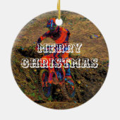 レースに勝つ – モトクロスレーサーセラミックオーナメント セラミックオーナメント (裏面)