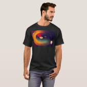 レースのまわりにサターンヴィンテージトラベルデザイン2 Tシャツ (正面フル)