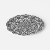 レースのような曼荼羅の紙皿 ペーパープレート (アングル)