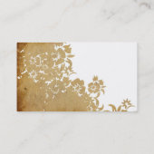 レースのような花パターン 名刺 (裏面)