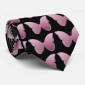 レースのような蝶(藤色) ネクタイ (ロール)