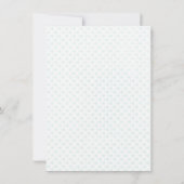 レースのようベビーボトル男女兼用シャワー 招待状 (裏面)