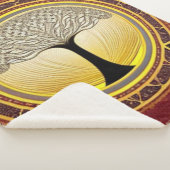 レースのよう命の木 シェルパブランケット (3/4)