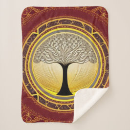 レースのよう命の木 シェルパブランケット